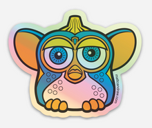 Load image into Gallery viewer, UnCut Gems Holographic Furby sticker 2 pack