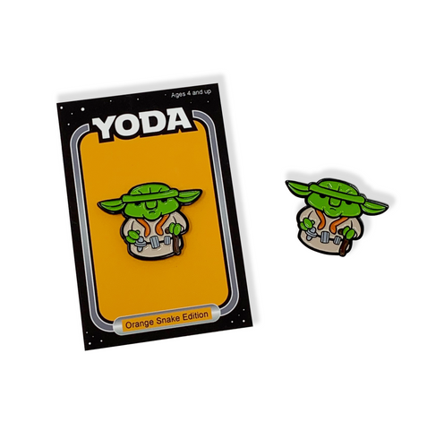 YODA Orange Snake Edition Pin and Backer