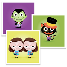 Load image into Gallery viewer, Trick Or Treaters - 5x5 Prints