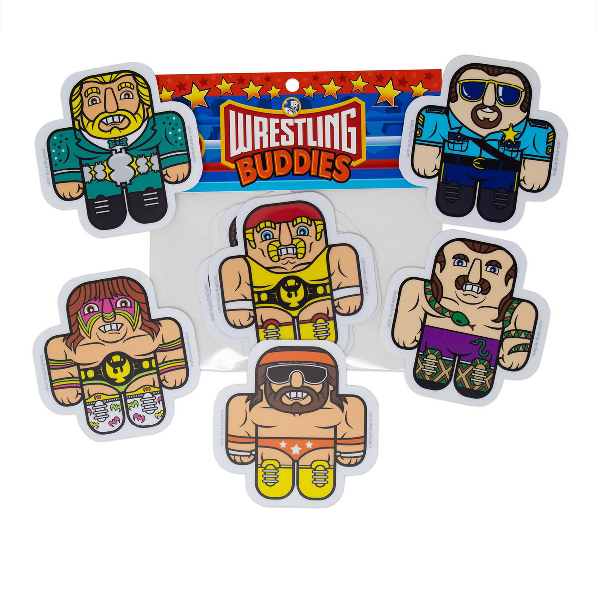 Wrestling 3D Stickers - 767636377035
