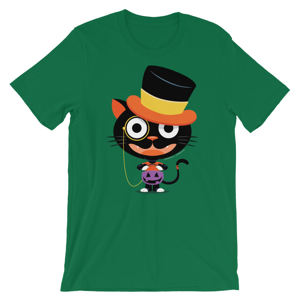 Lil Top Hat Black Cat Trick or Treat T-shirt